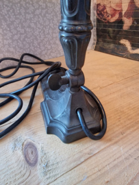 Antiek gietijzeren bureaulamp pianolamp