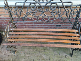 Antiek frans gietijzeren tuinbankje