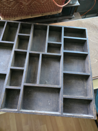 Oude houten letterbak nr2