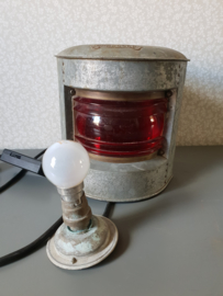 Bakboord scheepslamp rood glas