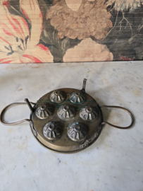 Antiek koperen evenveeltjes pan