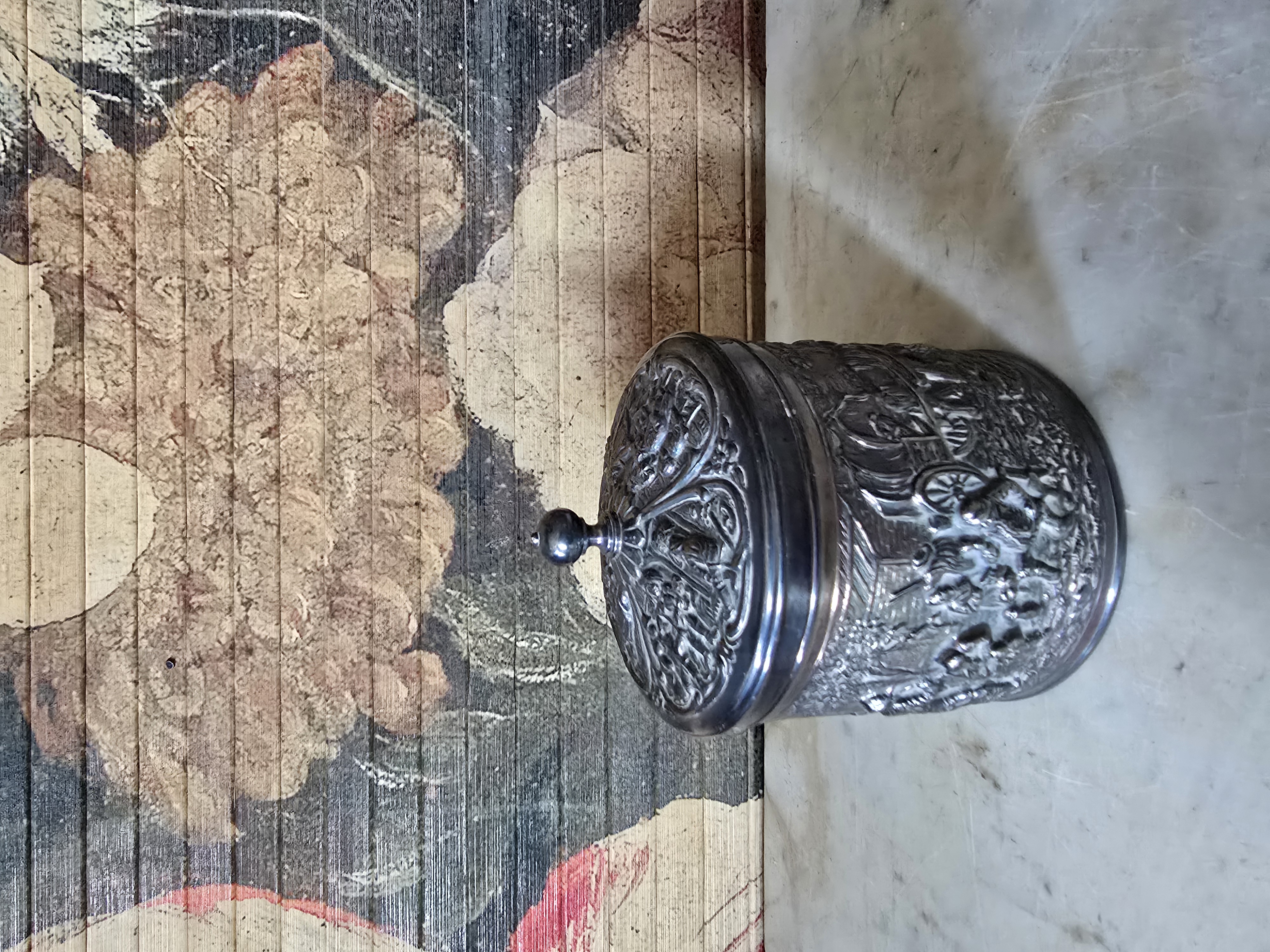 Verzilverd theebusje douwe egberts
