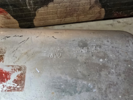 Oude aluminium EHBO trommel