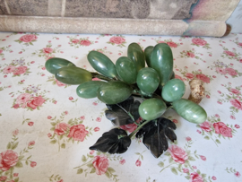 Groen edelstenen druiventros