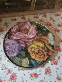 Vintage draaiplateau rijksbloemen rozen