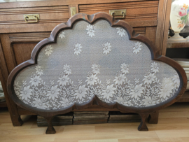 Antiek houten raamhor bloemen XXL