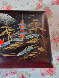 Houten lakdoos muziekdoosje Japan