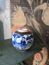 Antiek chinese gemberpot nanking
