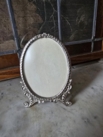 Brocante verzilverd fotolijstje