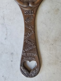 Koperen cheerio opener