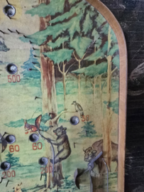 Oud knikkerspel flipperspel