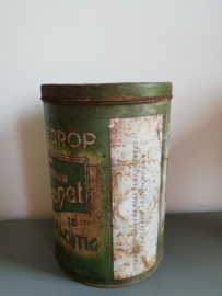 Oud antiek winkelblik apothekersblik franse drop blik