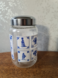 Vintage glazen pot nescafe nr3