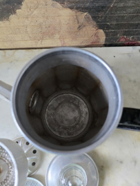 Aluminium pruttelpot glazen knop