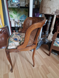Antiek boudoir stoeltje paradijsvogel