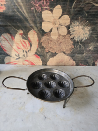 Antiek koperen evenveeltjes pan