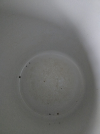 Vintage oranje emaille pan Japy