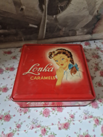 Antiek blik Lonka caramels