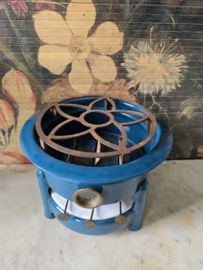 Petrol blauw emaille petroleumstel Esso