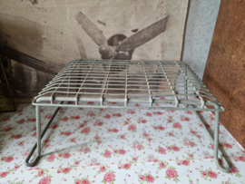 Vintage metalen caravan opstapje