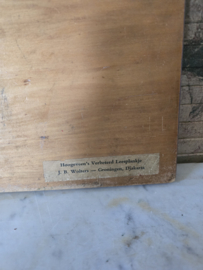 Oud leesplankje aap noot mies