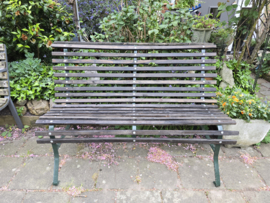 Oude parkbank tuinbank