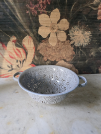 Grijs gewolkte emaille vergiet nr4