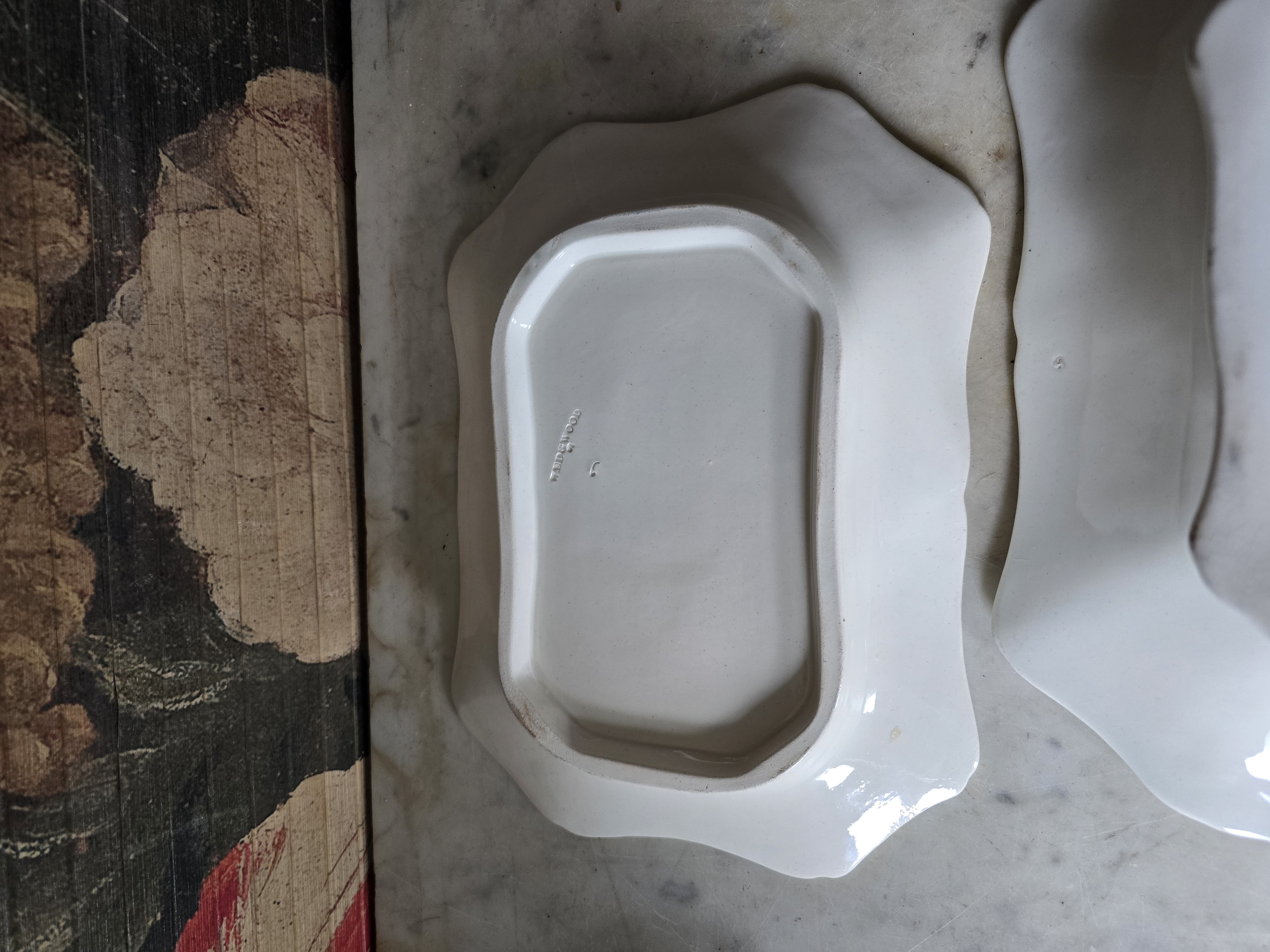 Antiek creamware fruittest wedgwood