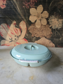 Mintgroen DRU emaille serveerschaal