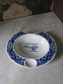 Delfts blauw scheerbekken scheerkom