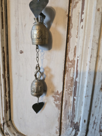 Antiek messing tempelbellen