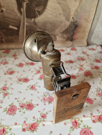 Antieke luxor carbid fietslamp