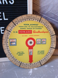 Vintage jaren 60 kook kompas tomado snelkookpan