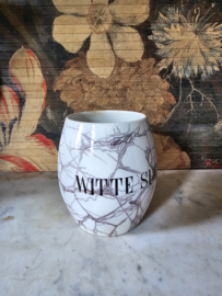 Gemarmerde witte suiker pot Villeroy&boch