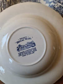 Blauw engels servies myott royal mail soepbord