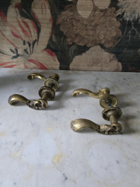 Antiek messing deurklink deurkruk