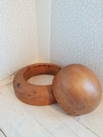 Antiek houten hoedenmal maat 56