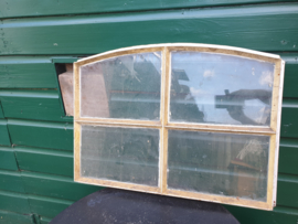 Antiek stalraam met glas