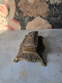 Art nouveau messing postzegeldoos