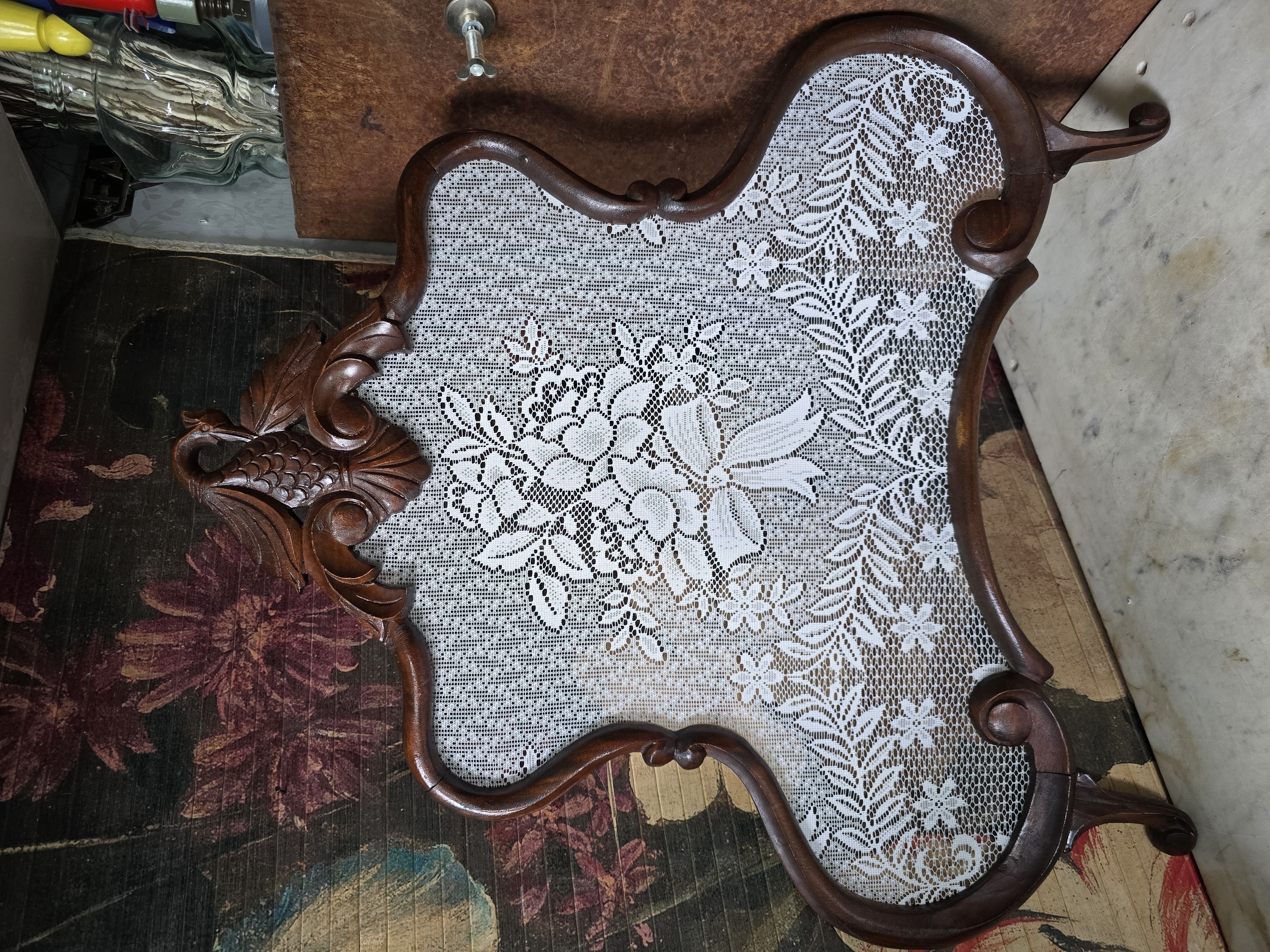 Antiek houten raamhor nr60