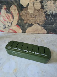 Donkergroen blikken spaardoos Brabantia