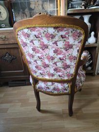 Brocante stoeltje rozen