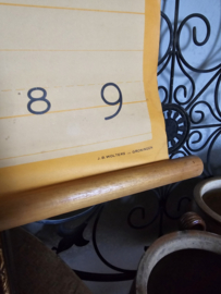 Oude linnen letterkaart