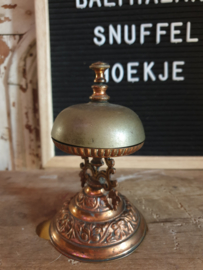 Antiek koperen hotelbel