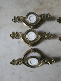 Antiek messing greepjes victoriaans barok