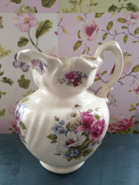 Brocante romantisch engels lampetstel rozen bloemen