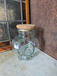 Vintage glazen snoeppot olifant