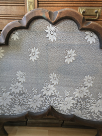 Antiek houten raamhor bloemen XXL