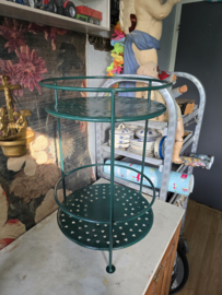 Groen ijzeren tafel etagere