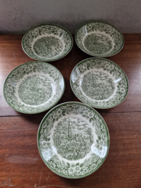 Soepbord broadhurst groen engels servies